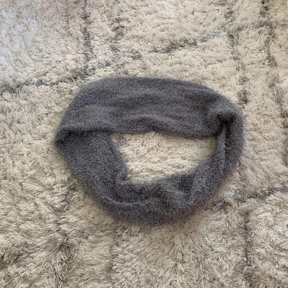 Gray infinity scarf